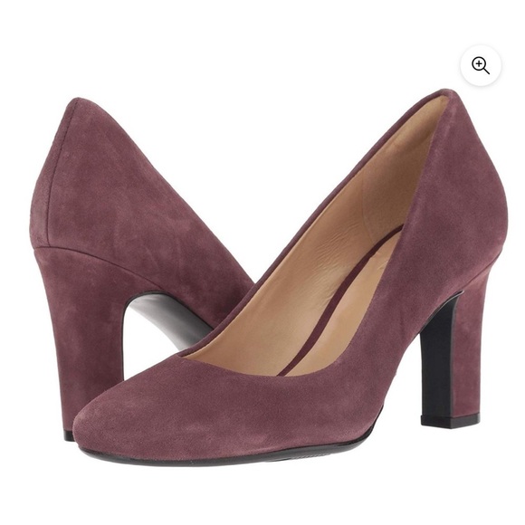 Naturalizer Women’s Gloria Suede Pump Heels Shoes in Huckleberry Size 7.5 NWOB - Picture 1 of 16